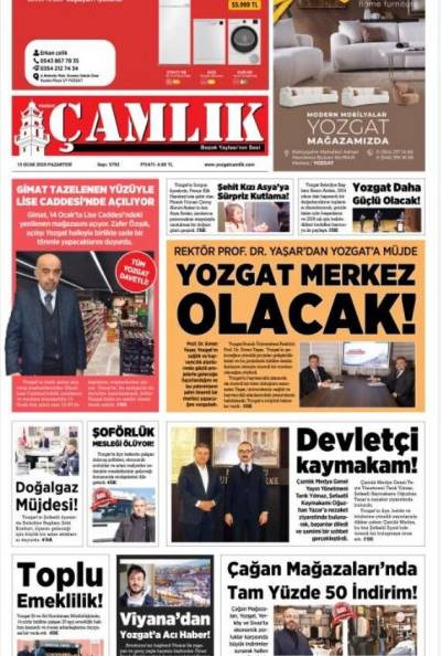 Yozgat Çamlık Gazetesi 13-01-2025