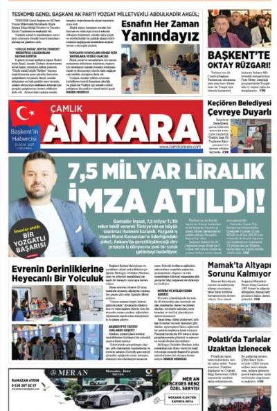 Çamlık Ankara Gazetesi 22-01-2025