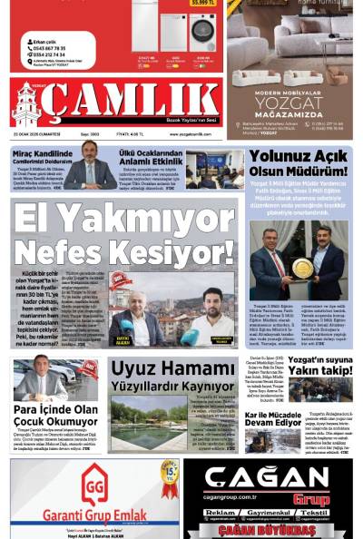 Yozgat Çamlık Gazetesi 25-01-2025
