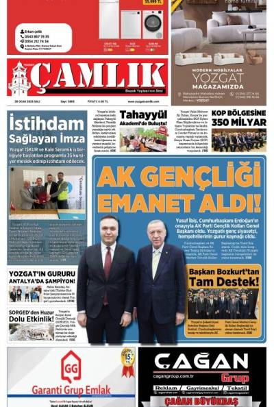 Yozgat Çamlık Gazetesi 28-01-2025