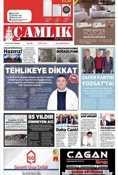 Yozgat Çamlık Gazetesi 29-01-2025