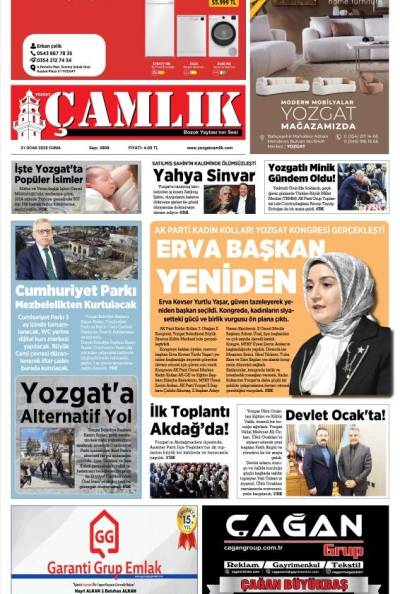 Yozgat Çamlık Gazetesi 31-01-2025