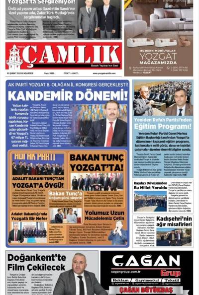 Yozgat Çamlık Gazetesi 03-02-2025