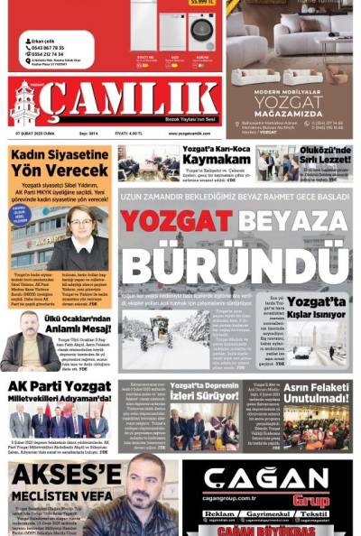Yozgat Çamlık Gazetesi 07-02-2025