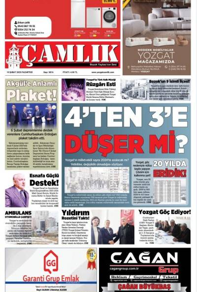 Yozgat Çamlık Gazetesi 10-02-2025