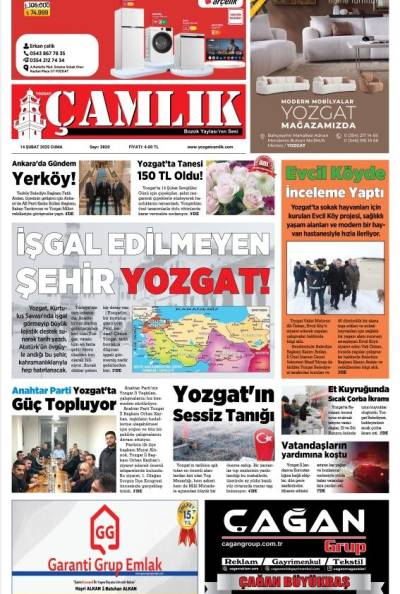 Yozgat Çamlık Gazetesi 14-02-2025