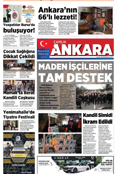 Çamlık Ankara Gazetesi 15-02-2025