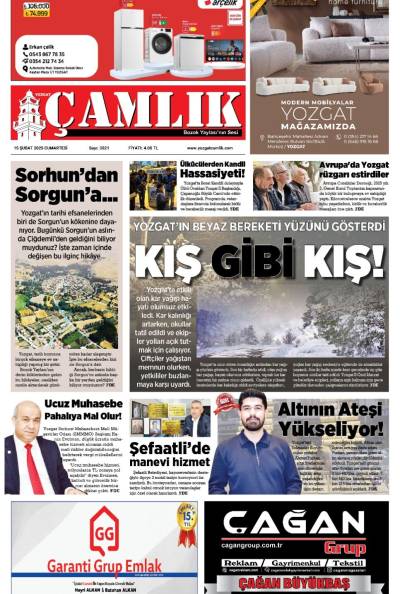 Yozgat Çamlık Gazetesi 15-02-2025