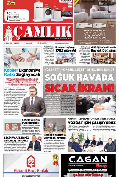 Yozgat Çamlık Gazetesi 20-02-2025