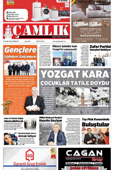 Yozgat Çamlık Gazetesi 22-02-2025