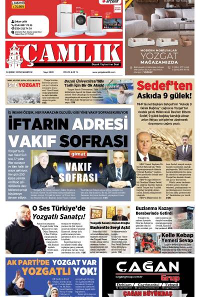 Yozgat Çamlık Gazetesi 24-02-2025
