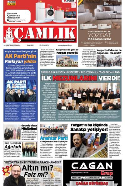 Yozgat Çamlık Gazetesi 26-02-2025
