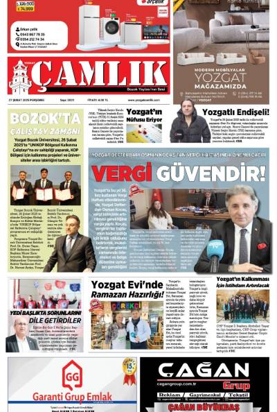 Yozgat Çamlık Gazetesi 27-02-2025