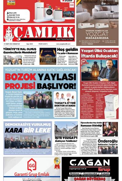 Yozgat Çamlık Gazetesi 01-03-2025