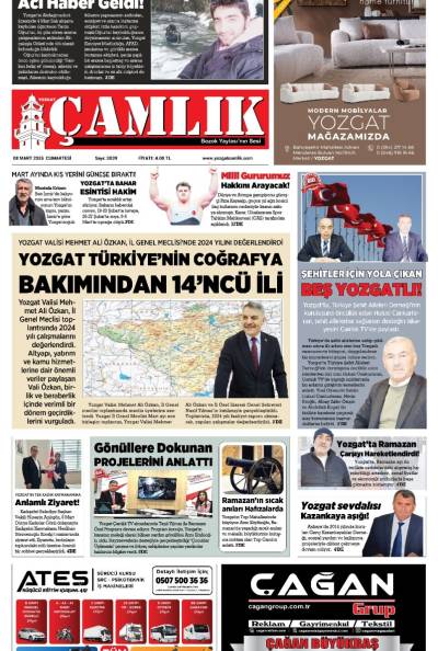 Yozgat Çamlık Gazetesi 08-03-2025