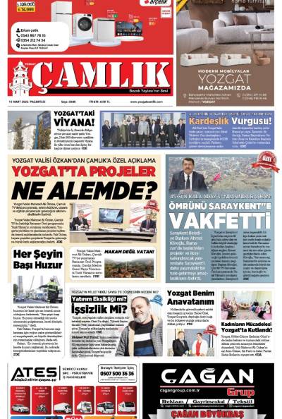 Yozgat Çamlık Gazetesi 10-03-2025