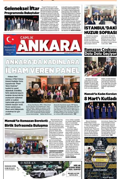 Çamlık Ankara Gazetesi 11-03-2025
