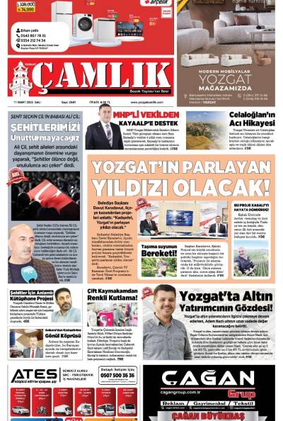 Yozgat Çamlık Gazetesi 11-03-2025