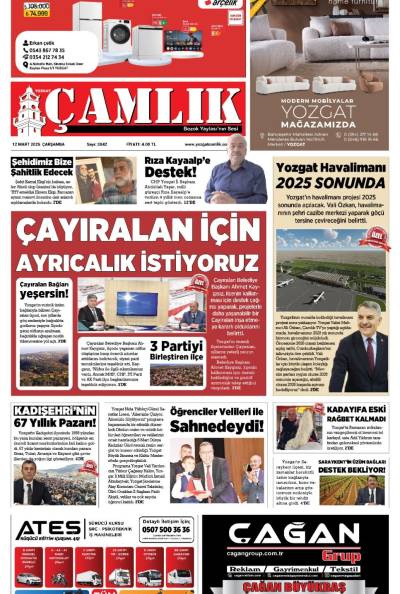 Yozgat Çamlık Gazetesi 12-03-2025