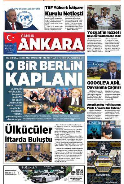 Çamlık Ankara Gazetesi 12-03-2025