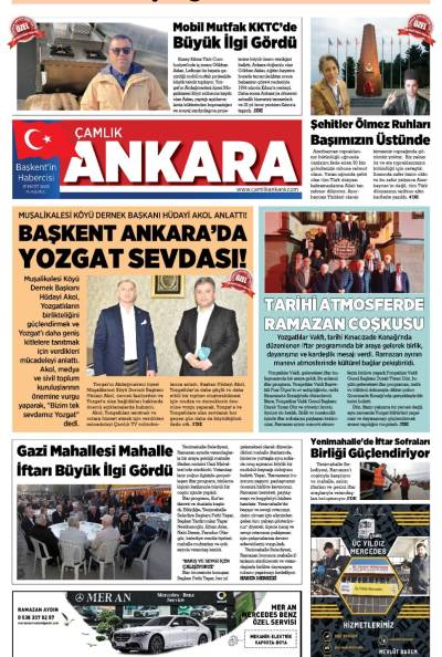 Çamlık Ankara Gazetesi 13-03-2025