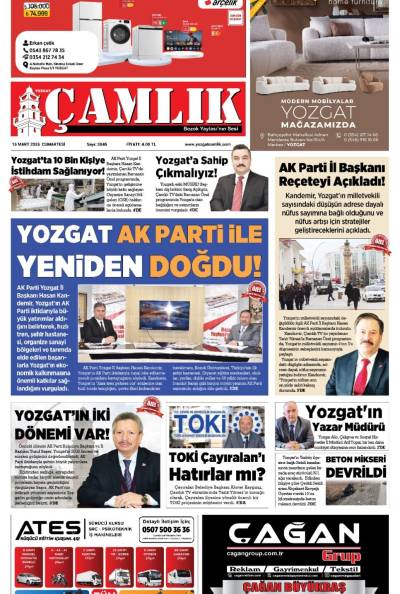 Yozgat Çamlık Gazetesi 15-03-2025