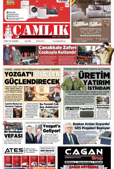 Yozgat Çamlık Gazetesi 19-03-2025