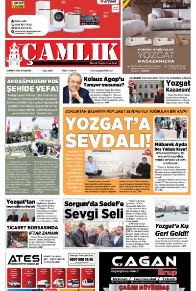 Yozgat Çamlık Gazetesi 20-03-2025