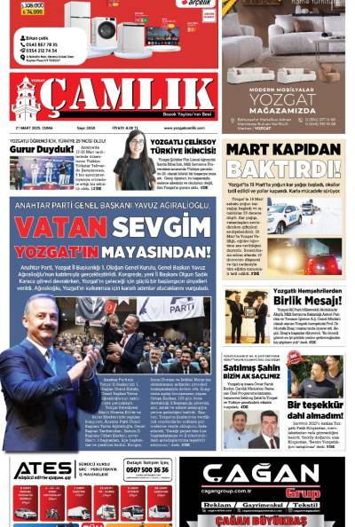 Yozgat Çamlık Gazetesi 21-03-2025