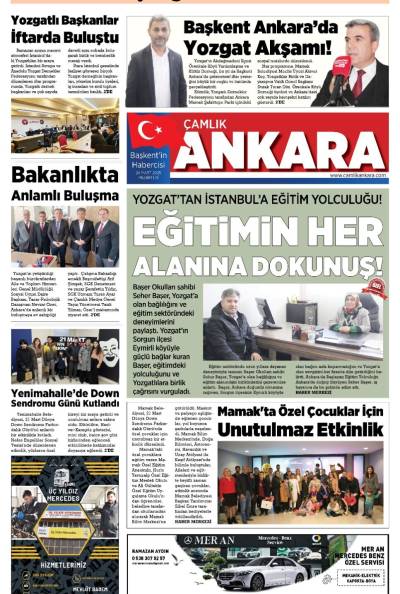Çamlık Ankara Gazetesi 24-03-2025