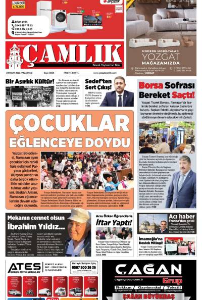 Yozgat Çamlık Gazetesi 24-03-2025