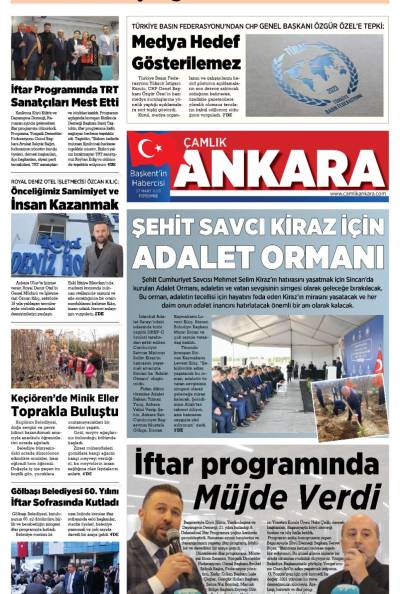 Çamlık Ankara Gazetesi 27-03-2025