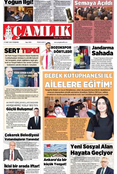 Yozgat Çamlık Gazetesi 27-03-2025