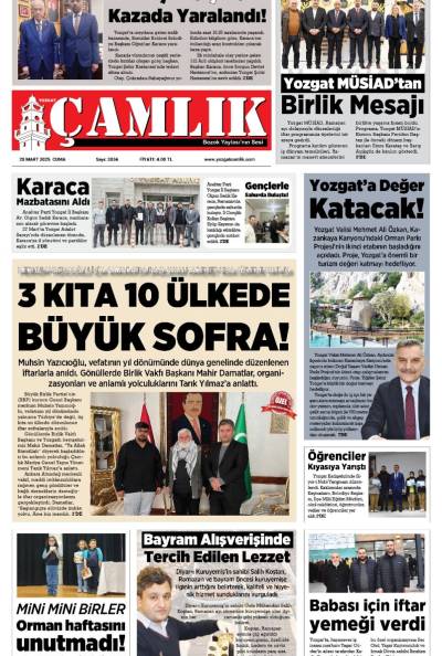 Yozgat Çamlık Gazetesi 28-03-2025