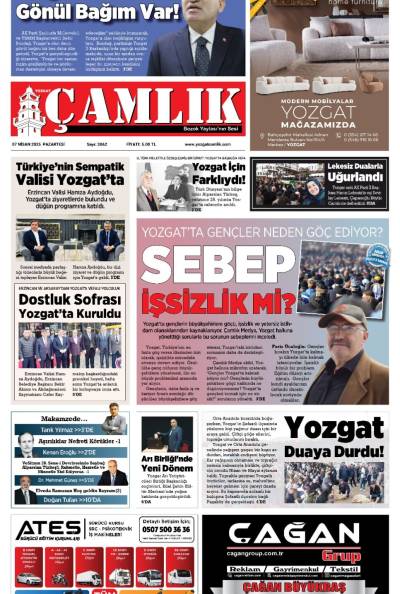 Yozgat Çamlık Gazetesi 07-04-2025