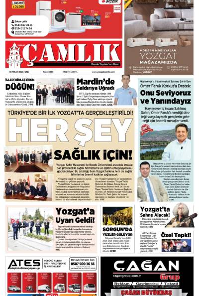 Yozgat Çamlık Gazetesi 08-04-2025