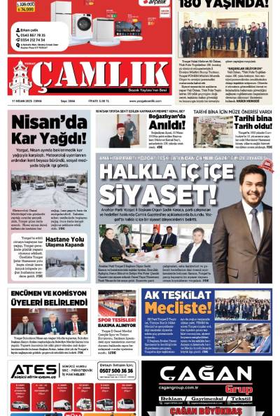 Yozgat Çamlık Gazetesi 11-04-2025