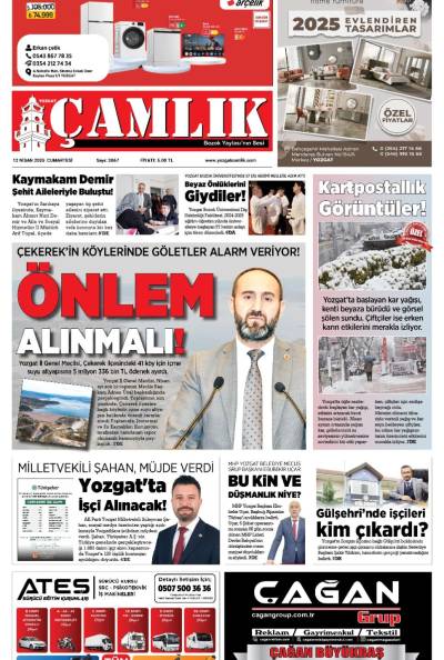 Yozgat Çamlık Gazetesi 12-04-2025