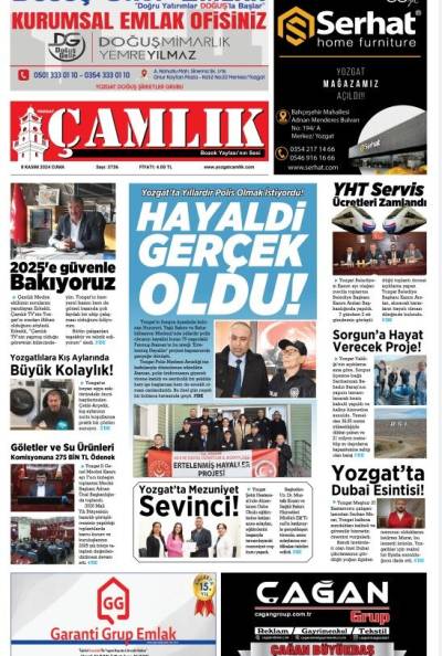 Yozgat Çamlık Gazetesi 8-11-2024