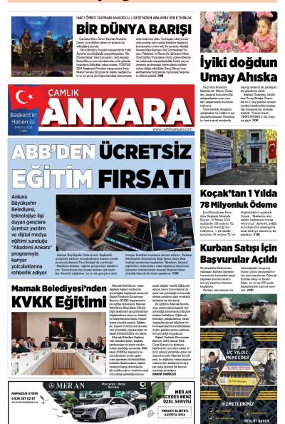 Çamlık Ankara Gazetesi 18-04-2025