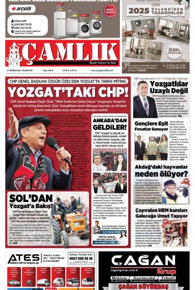 Yozgat Çamlık Gazetesi 21-04-2025