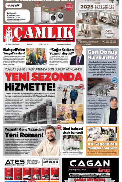 Yozgat Çamlık Gazetesi 25-04-2025