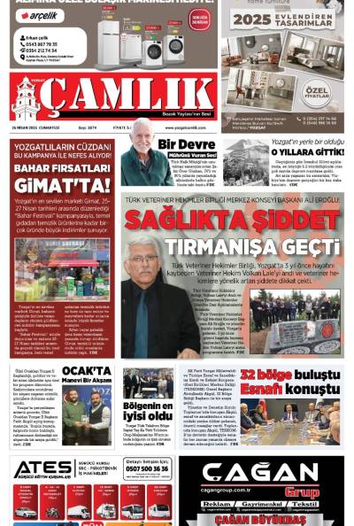 Yozgat Çamlık Gazetesi 26-04-2025