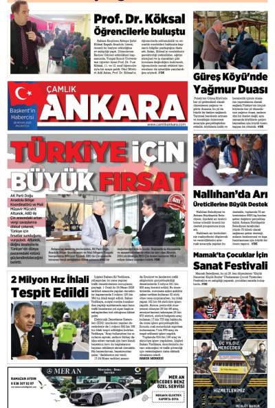 Çamlık Ankara Gazetesi 28-04-2025