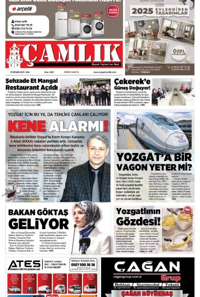 Yozgat Çamlık Gazetesi 29-04-2025