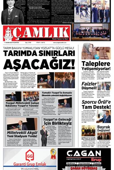 Yozgat Çamlık Gazetesi 11-11-2024