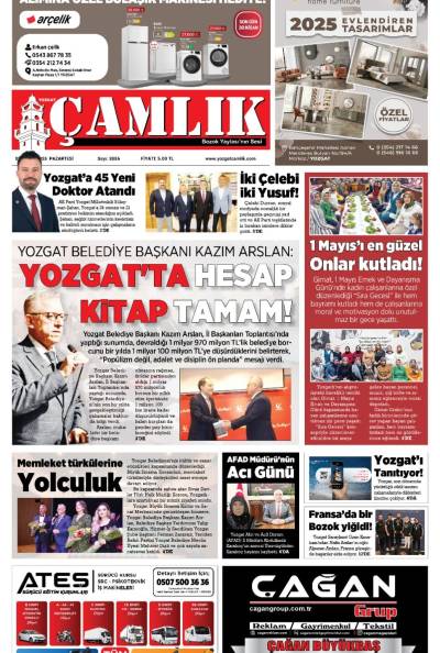 Yozgat Çamlık Gazetesi 05-05-2025