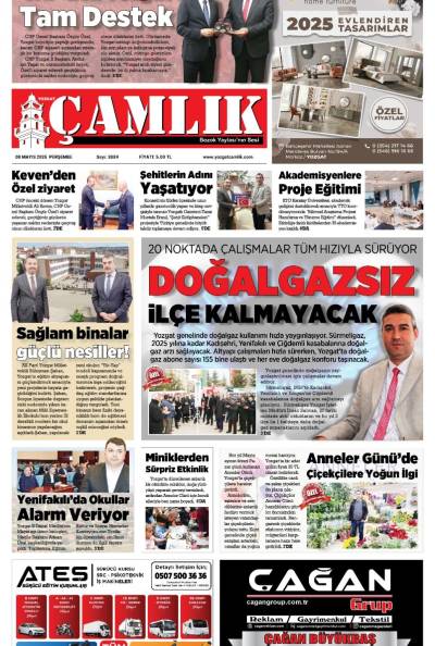 Yozgat Çamlık Gazetesi 08-05-2025