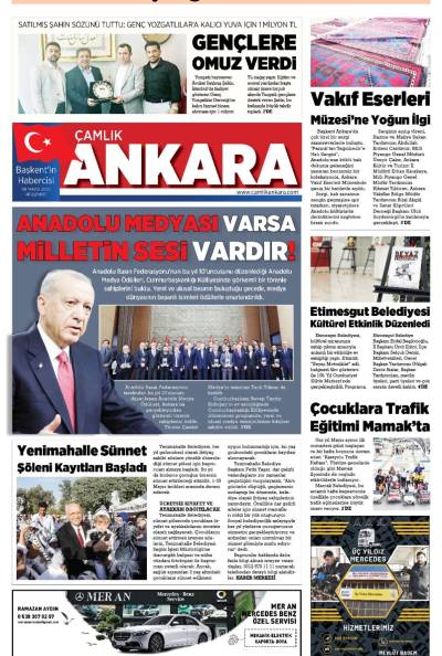 Çamlık Ankara Gazetesi 08-05-2025