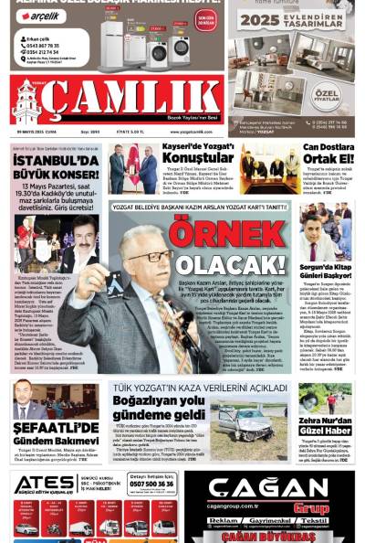 Yozgat Çamlık Gazetesi 09-05-2025